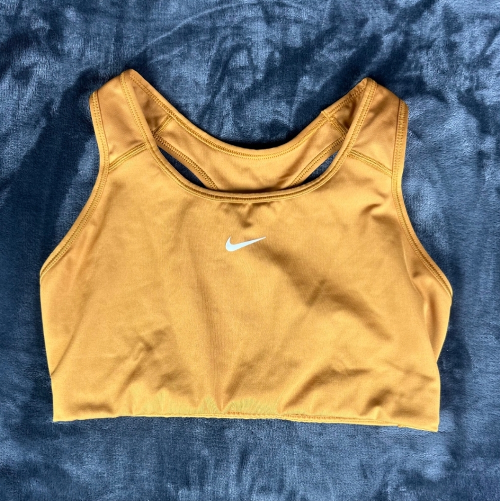 Nike Sports Bra in Mustard Yellow